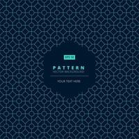 abstract pattern square octagon and circle light blue on dark background with hexagon label copy space, vector