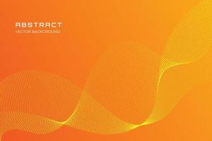 Abstract vector background fluid particles on yellow gradient. Modern technology wallpaper background.