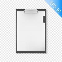 realistic vector writing board mockup