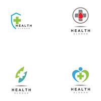 Cruz médica y plantilla de vector de logotipo de farmacia de salud
