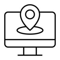 IP Address Line Icon vector