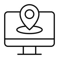 IP Address Line Icon vector