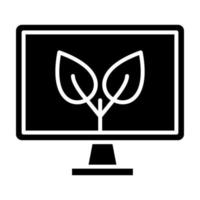 Organic Content Glyph Icon vector