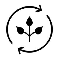 Agronomy Glyph Icon vector