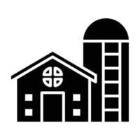 Silo Glyph Icon vector