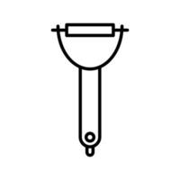 Peeler Line Icon vector