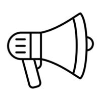 Megaphone Line Icon vector