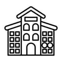 Apartments Line Icon vector