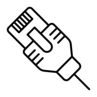 LAN Line Icon vector