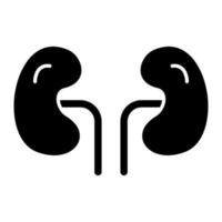 Kidney Glyph Icon vector