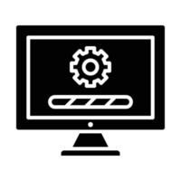 Install Setup Glyph Icon vector