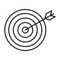 Target Line Icon vector