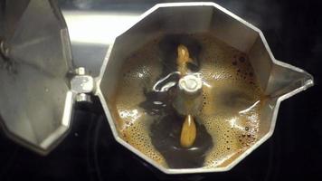 Top View of Italian Coffee Maker video