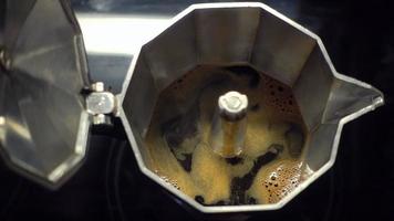 Top View of Italian Coffee Maker video