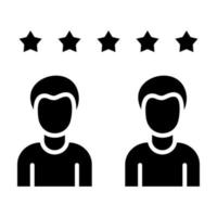 Customer Reviews Glyph Icon vector