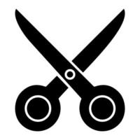 Scissor Glyph Icon vector