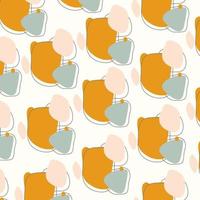 Abstract shapes colored seamless pattern vector