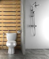 Diseño de interiores de baño - estilo moderno. Representación 3d