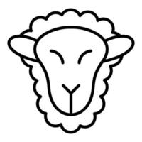 Sheep Line Icon vector