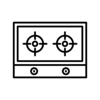 Stove Line Icon vector