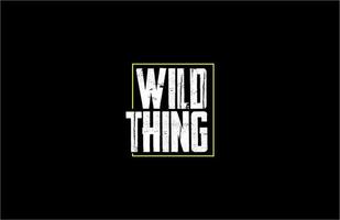 WILD THING TYPO TEE GRAPHIC.eps vector