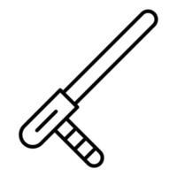 Baton Line Icon vector