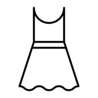 Dress Line Icon vector