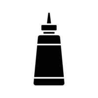 Ketchup Bottle Glyph Icon vector