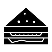 icono de glifo de sandwich vector