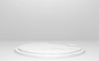 White abstract on podium geometric for Product presentation. 3D rendering photo