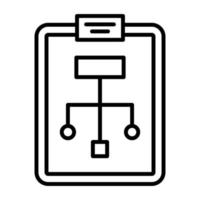 Strategy Line Icon vector