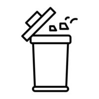 Trash Line Icon vector