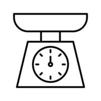 Weight Scale Line Icon vector