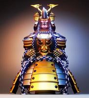 bushido armor- samurai warrior armadura estilo japonés representación 3d foto