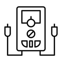 Multimeter Line Icon vector