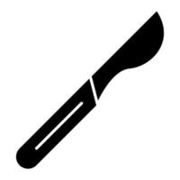 Scalpel Glyph Icon vector