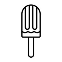 Popsicle Line Icon vector