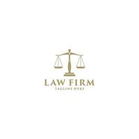 law firm logo template in white background vector