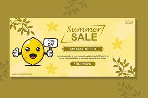 tropical summer sale banner template collection vector