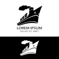 modern global fast international shipping cargo logo template design vector