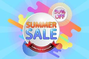 tropical summer sale banner template collection vector