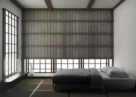 Interior Luxury modern Japanese style bedroom mock up, Designing the most beautiful. 3D rendering photo