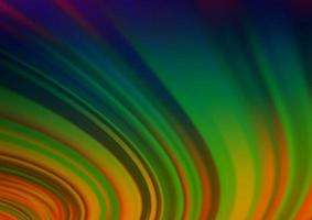 Dark Multicolor, Rainbow vector glossy abstract template.