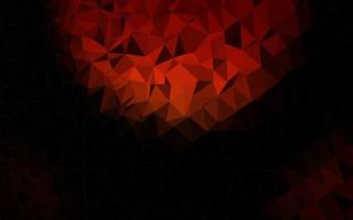 Cubierta poligonal abstracta de vector rojo oscuro.