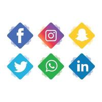 Social Media flat icons technology, network. background  group smiley face sale. Share, Like, Vector illustration Twitter, YouTube, WhatsApp, Snapchat, Facebook, instagram, tiktok, tok