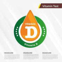 Vitamin D icon Drop collection set, cholecalciferol. golden drop Vitamin complex drop. Medical for heath Vector illustration