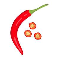 conceptos de pimiento más picante vector