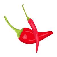 conceptos de chiles rojos vector