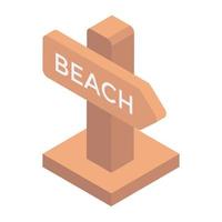 Beach Signpost Concepts vector