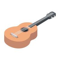 conceptos de guitarra de moda vector